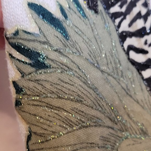 Vintage Sweatshirt Painted Animals Puff Paint Safari 80s Retro Name on Sleeve - Picture 9 of 12